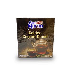 Te Golden Ceylon San Martín caja de 100 bolsitas.