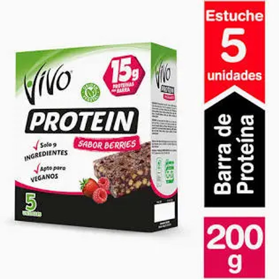 Barra cereal Vivo Protein Berries 5u. 1