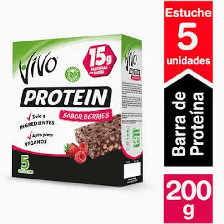 Barra cereal Vivo Protein Berries 5u. 1