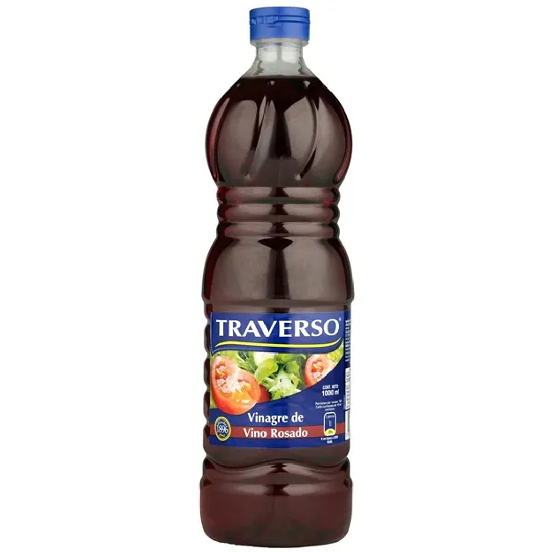 Vinagre vino rosado Traverso 500ml. 1