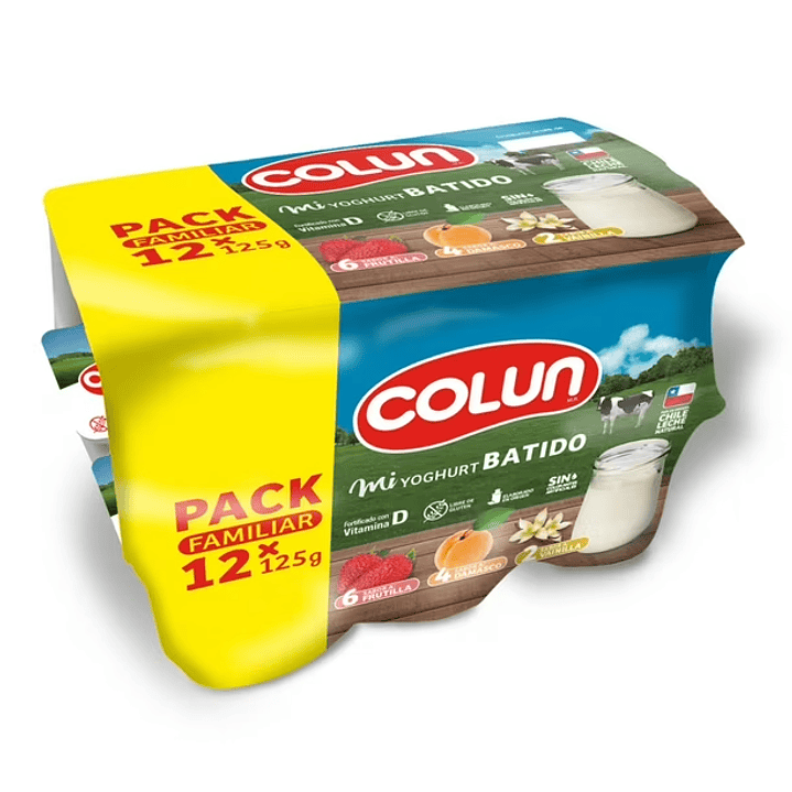 Pack x12 Yogurt Colun 1