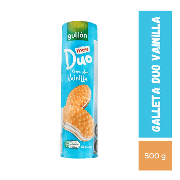 Galleta Mega Duo Gullon Vainilla 500gr. 1