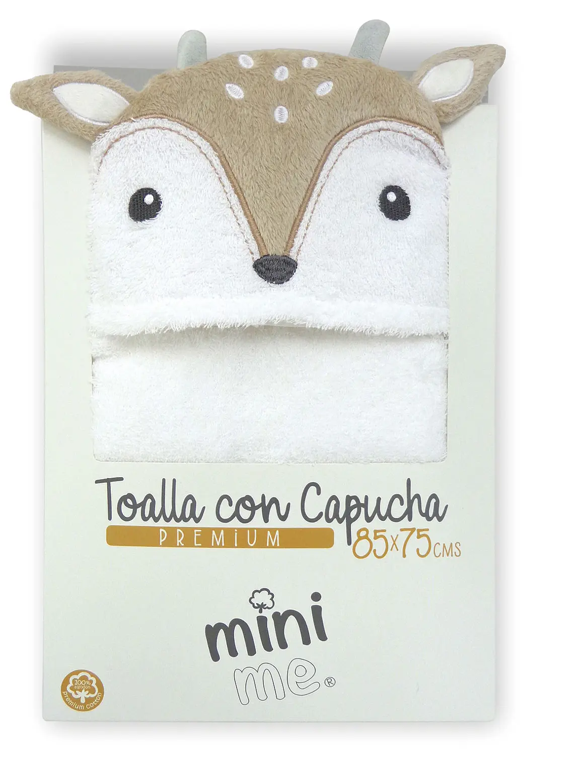 Toalla con capucha para bebé | Venado 1