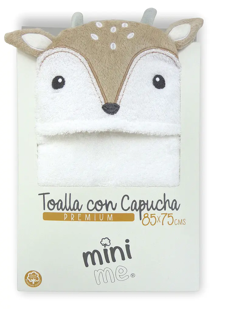 Toalla con capucha para bebé | Venado 1