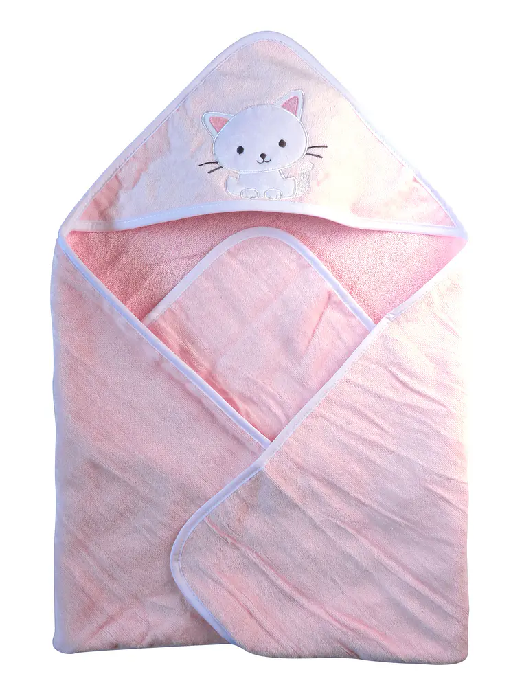 Toalla con capucha para bebé | Gatita 2