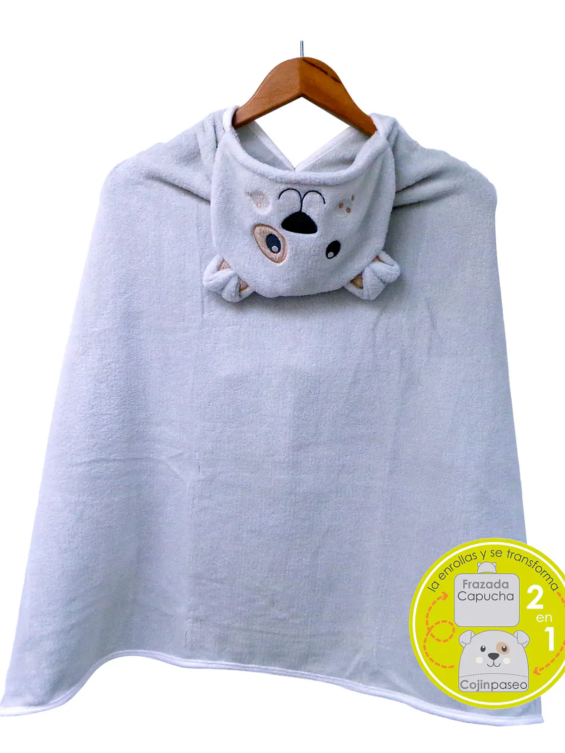 Frazada con capucha para bebé 2 en 1 | Perrito 2