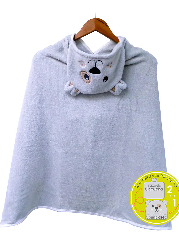 Frazada con capucha para bebé 2 en 1 | Perrito 2