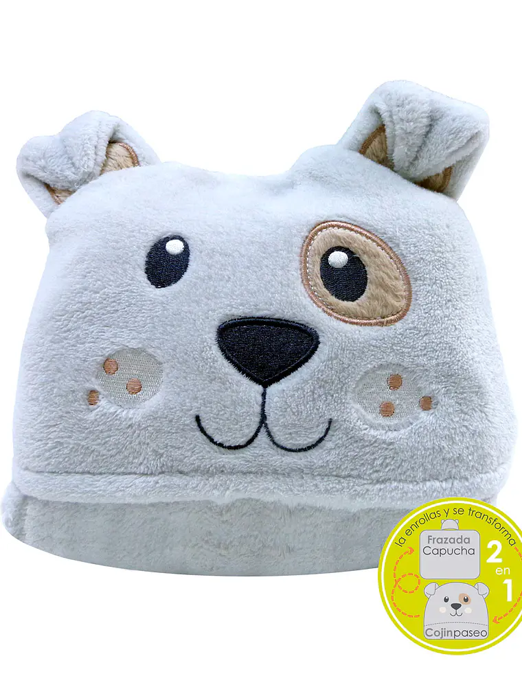 Frazada con capucha para bebé 2 en 1 | Perrito 3