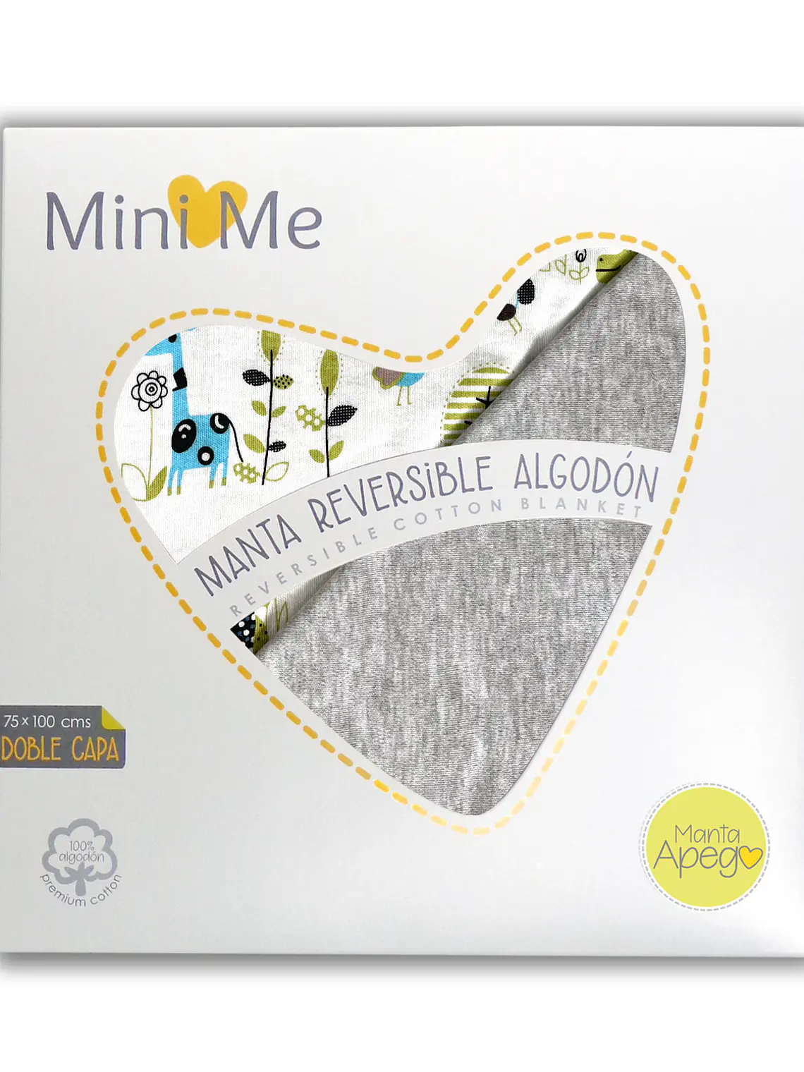 Manta reversible para bebé | Animales 1