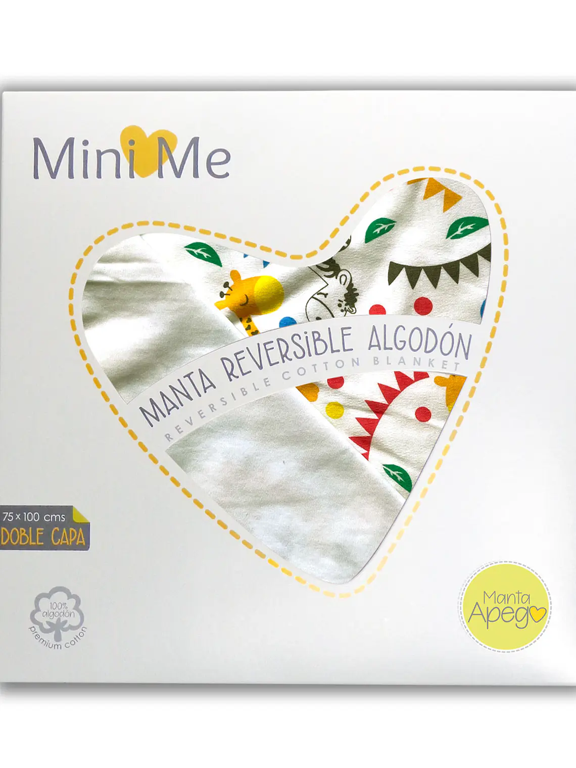 Manta reversible para bebé | Jungla 1