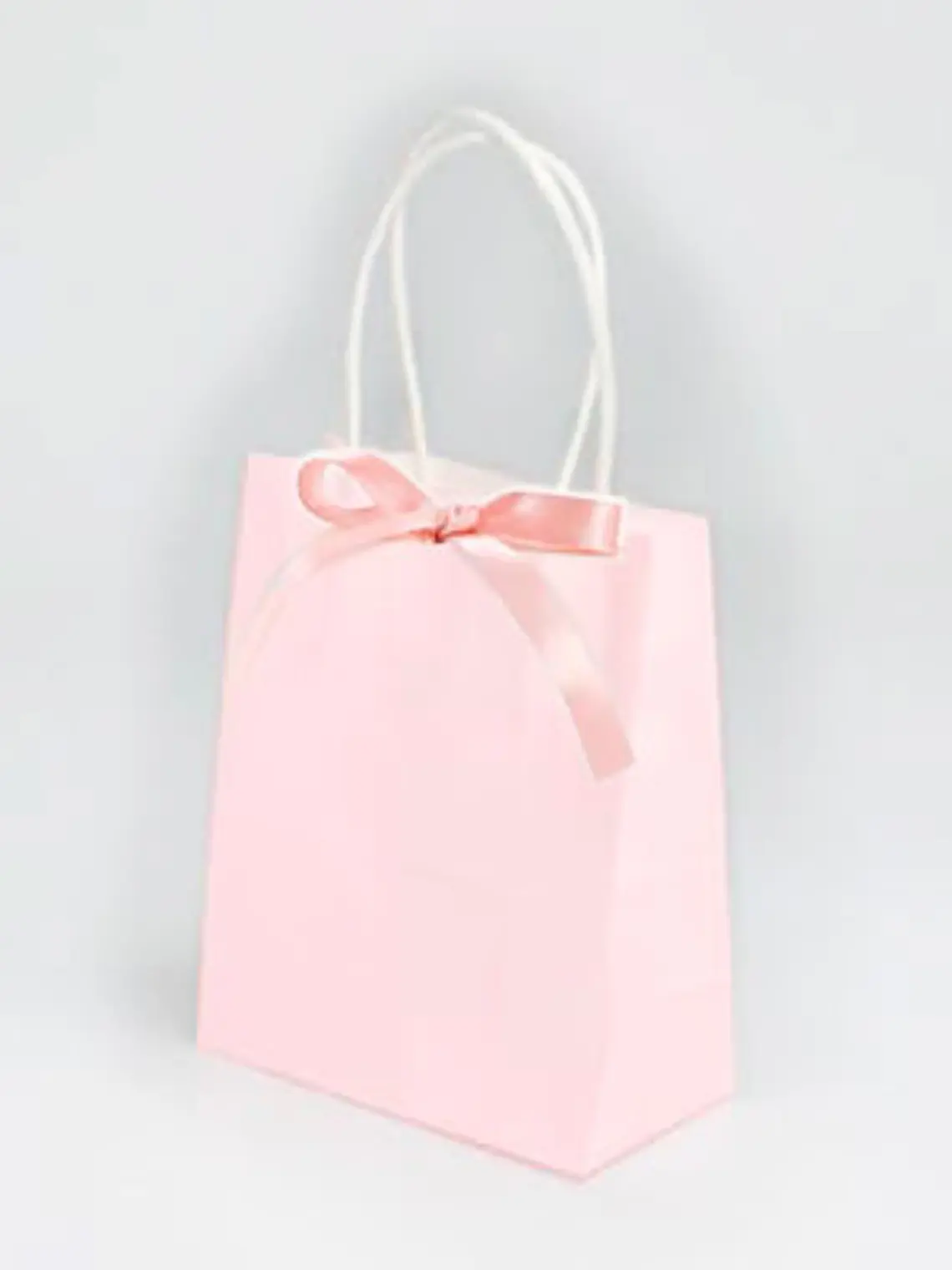 Bolsa de regalo rosada con cinta textil | Lista para entregar 1