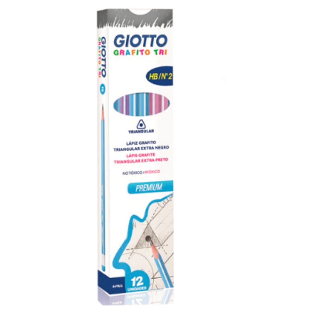 LAPIZ GRAFITO GIOTTO TRIANGULAR 3 unidades 1