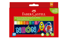 PLASTICINA 12 NEON FABER