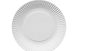 PLATO REDONDO CARTÓN BLANCO  18CM APROX 10 UNI
