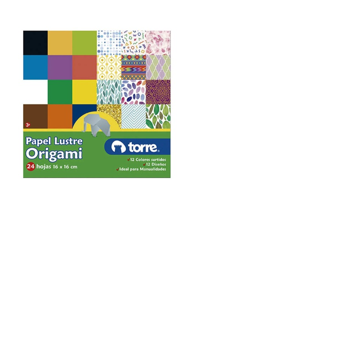 PAPEL LUSTRE ORIGRAMI TORRE 1