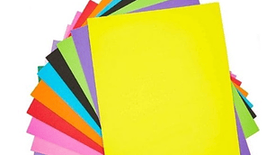 Pliego de cartulina de colores