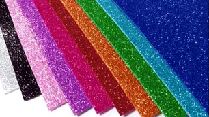 Pliego de goma eva brillante colores surtido