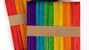 Palos De Helado Colores Surtidos 50 Unidades 