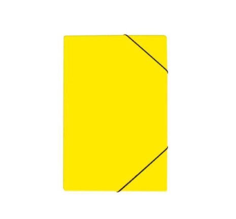 Carpeta con elástico color amarilo