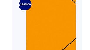 Carpeta con elástico color Naranjo