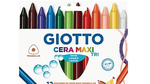 LAPIZ CERA 12 GIOTTO TRIANGULAR