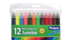 MARCADOR SCRIPTO 12 COL JUMBO TORRE