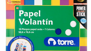 Papel Volantín 10 pliegos Torre