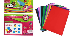 CARPETA CARTULINA MIX COLORES 265x365MM 14 PLI