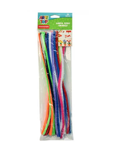 LIMPIA PIPA COLORES SET 30 UN /200