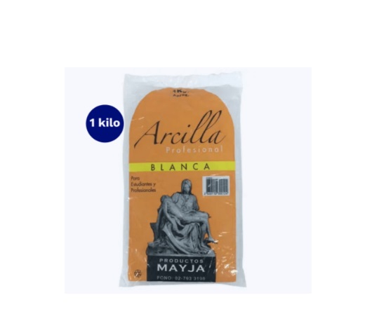 Arcilla Profesional Blanca 1 Kl Mayja