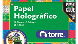 BLOCK PAPEL HOLOGRAFICO TORRE