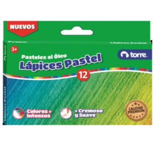 LAPIZ PASTEL 12 TORRE