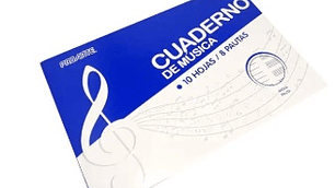 Cuaderno PROARTE de Música Media Pauta