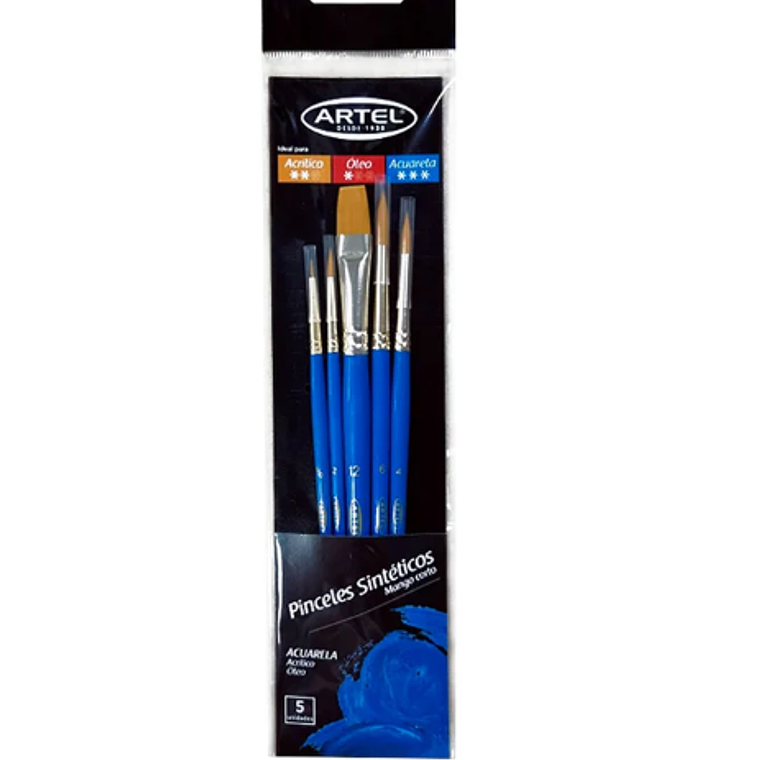 Set 5 Pinceles Artel para Acuarela 1