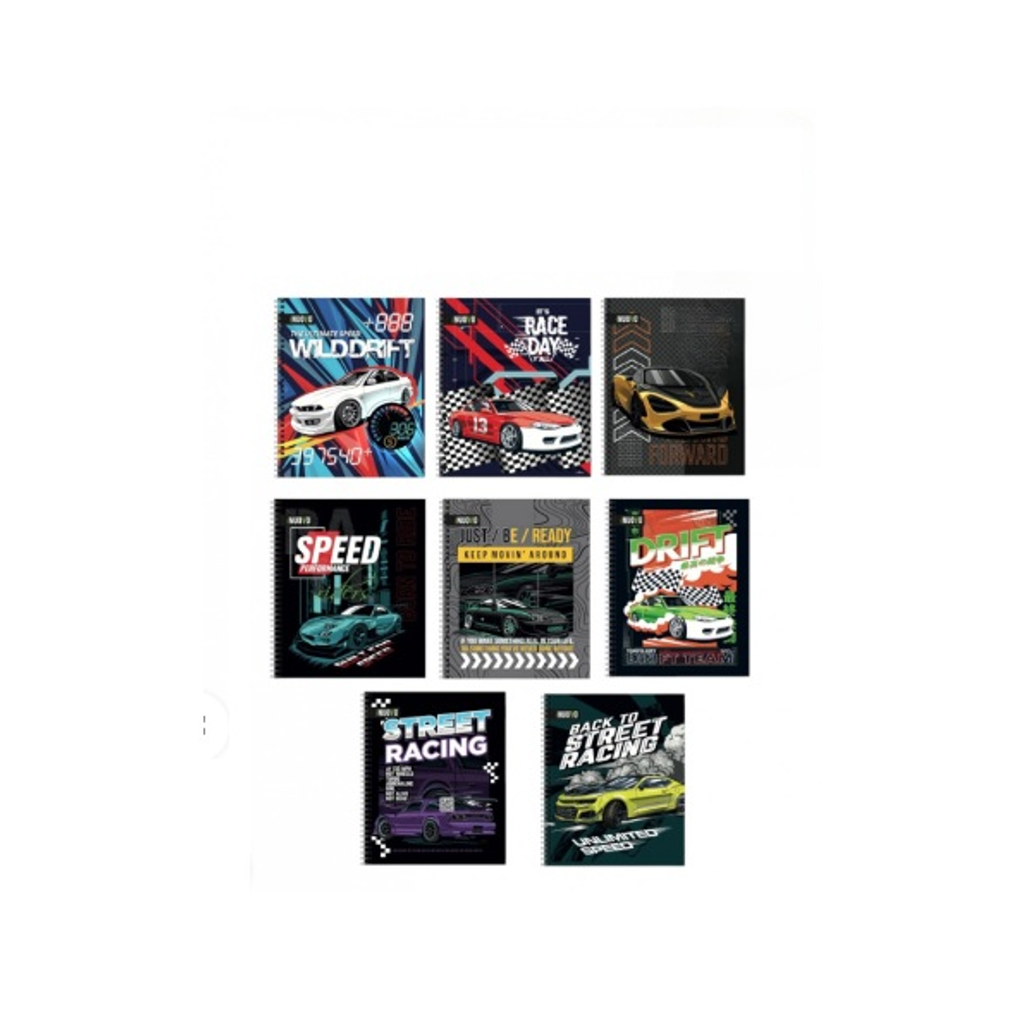 CUADERNO UNIV TAPA DURA 7MM 100H CARS  1