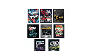 CUADERNO UNIV TAPA DURA 7MM 100H CARS 