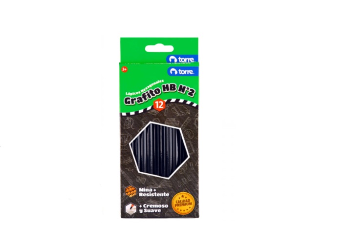 LAPIZ GRAFITO TORRE HEXAGONAL Caja 12 unidades