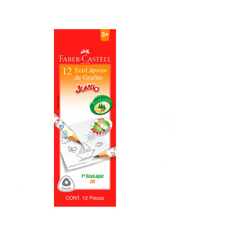 LÁPIZ GRAFITO JUMBO FABER unidad 1