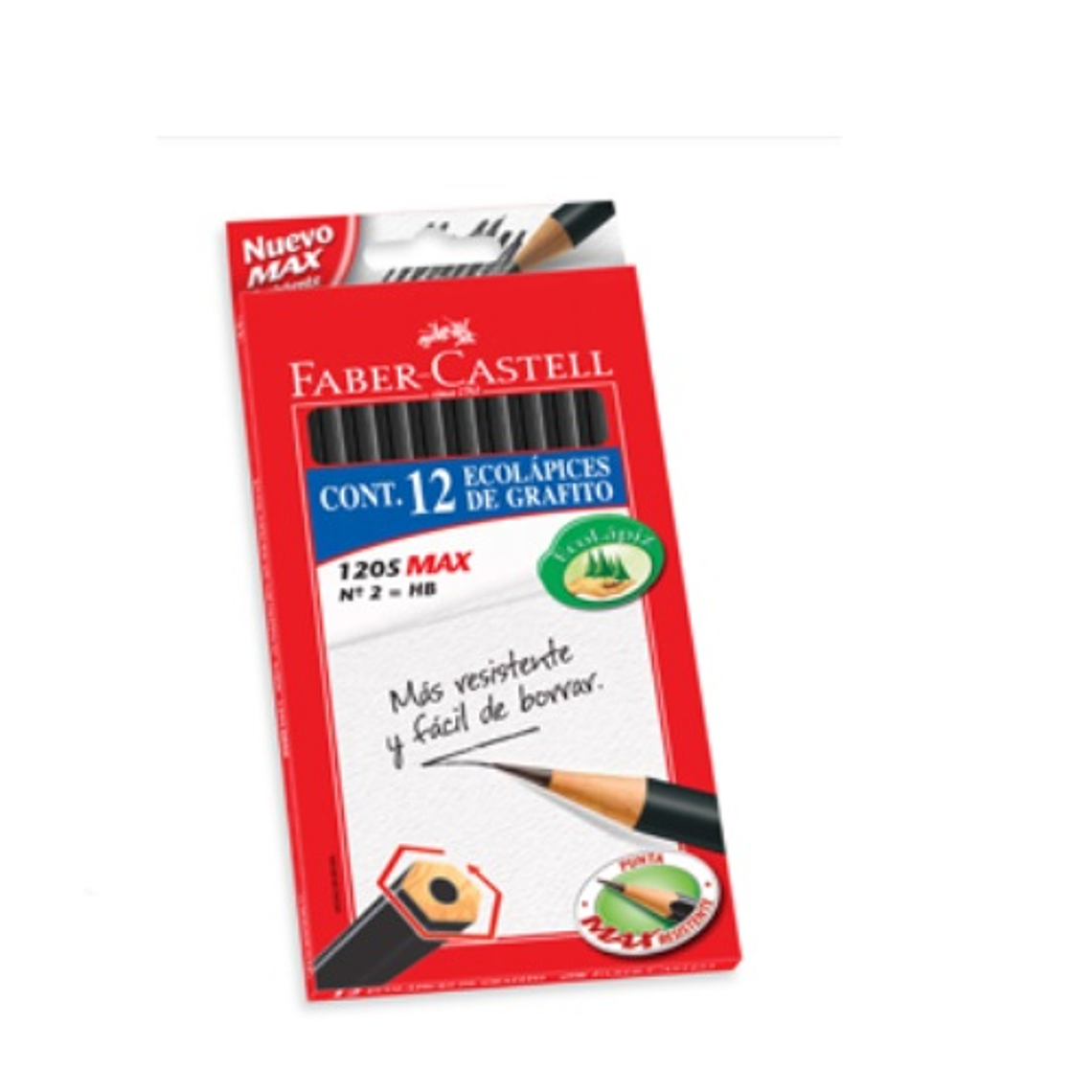 LAPIZ GRAFITO FABER Hexagonal 12 unidades 1