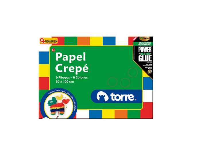 Block de papel crepe Torre