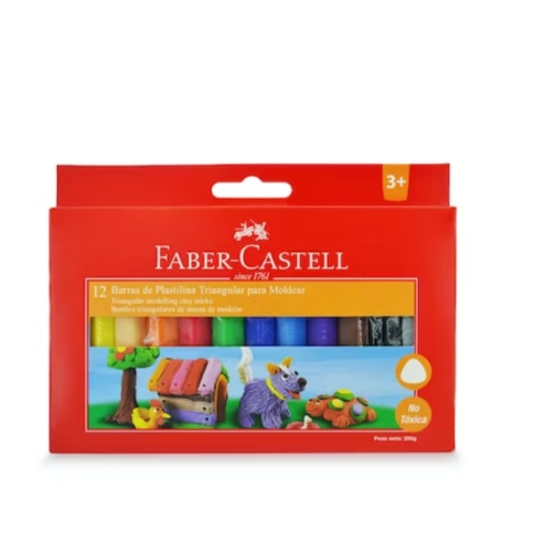 PLASTICINA 12 FABER CASTELL 1