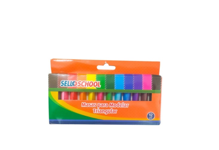 PLASTICINA 12 TRIANGULAR SELLOFFICE