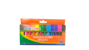 PLASTICINA 12 TRIANGULAR SELLOFFICE