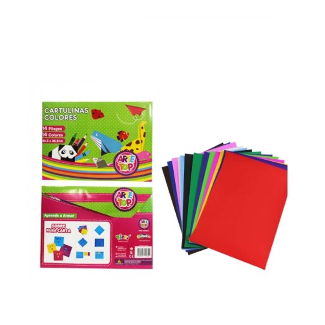 CARPETA CARTULINA MIX COLORES 265x365MM  1