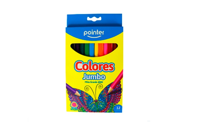 LÁPIZ COLOR 12 JUMBO POINTER