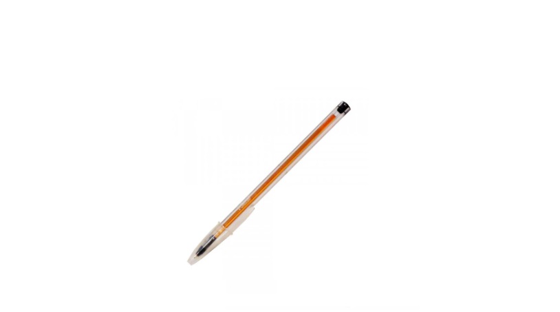 Lapiz Pasta Punta Fina Naranja-Negro 0,8 Mm Bic