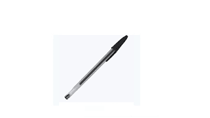 Lapiz Pasta Cristal Negro Punta Media 1,0 Mm 1 Unidad Bic