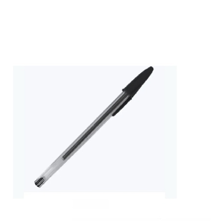 Lapiz Pasta Cristal Negro Punta Media 1,0 Mm 1 Unidad Bic 1