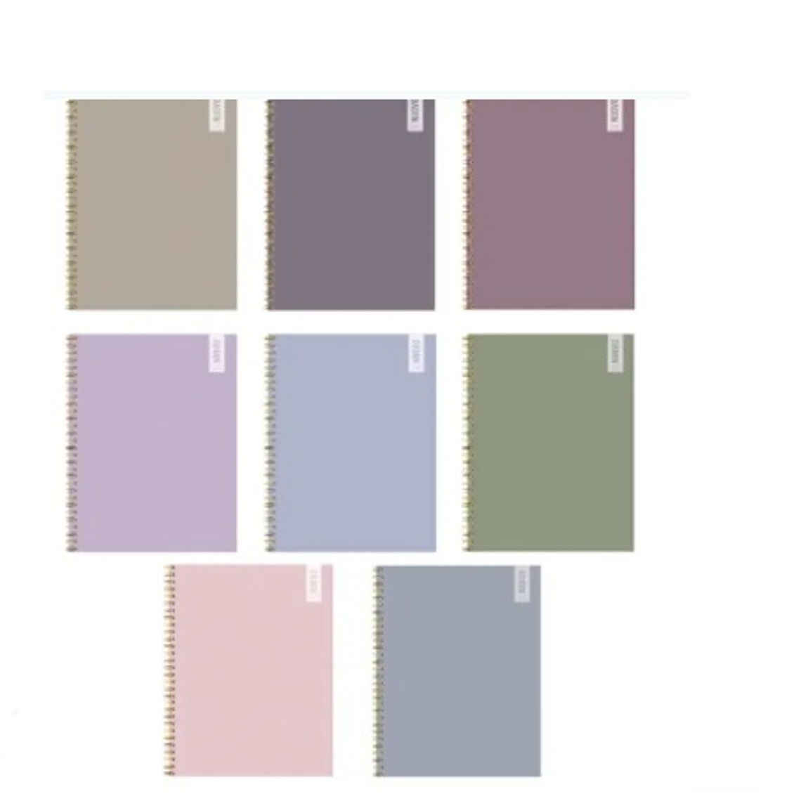 CUADERNO UNIV TAPA DURA 7MM 100H MORANDI  1