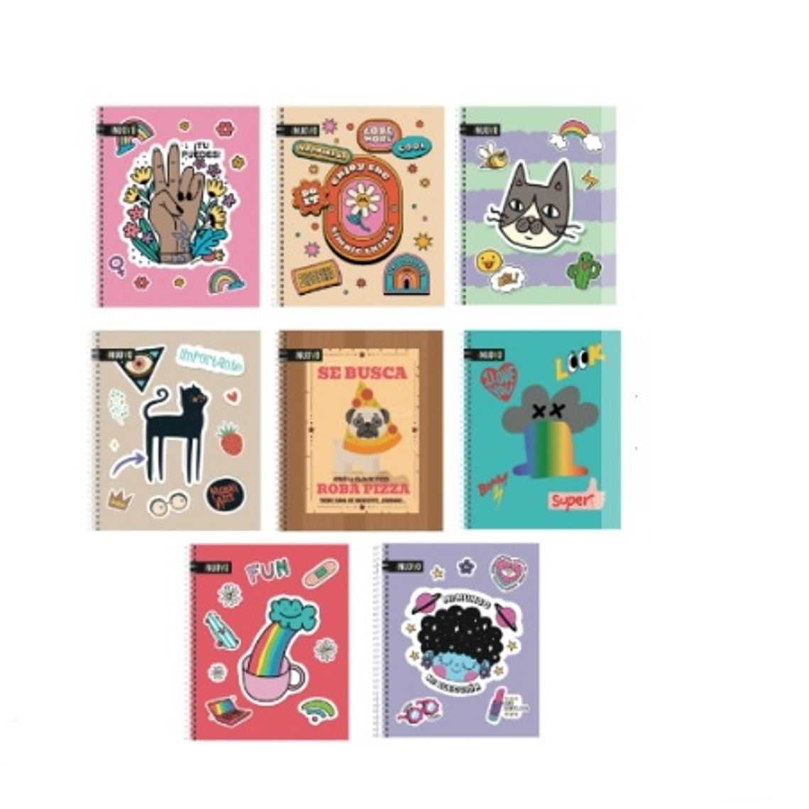 CUADERNO UNIV TAPA DURA 7MM 100H TEEN  1